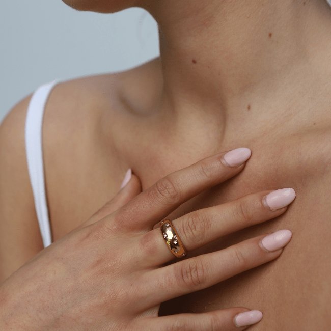 Reeva Dome Ring Gold-2