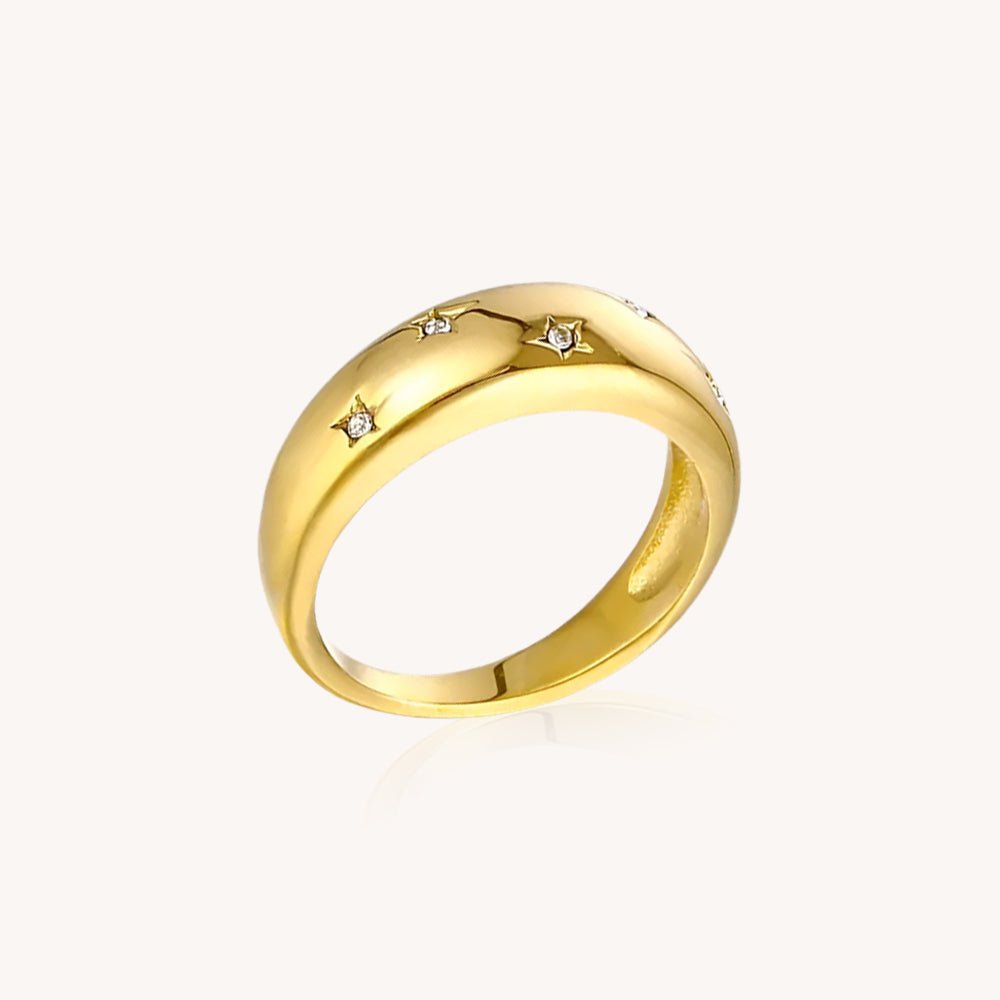 Reeva Dome Ring Gold-0