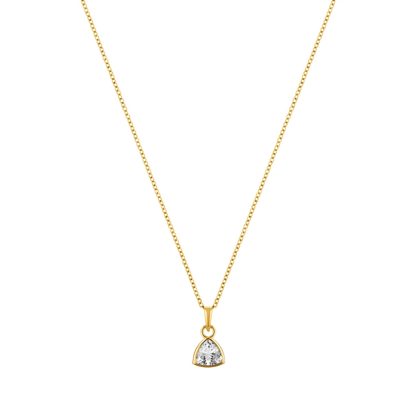 Infinity Gold plated sterling silver Necklace-0
