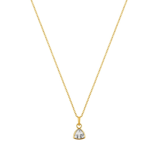Infinity Gold plated sterling silver Necklace-0